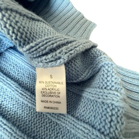 Blue PacSun knitted sweater #skater #pacsun #peace #oversized - Picture 4 of 6